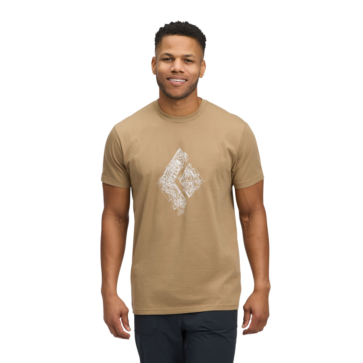 Men's Engineered Diamond Short Sleeve Tee | Black Diamond Signature