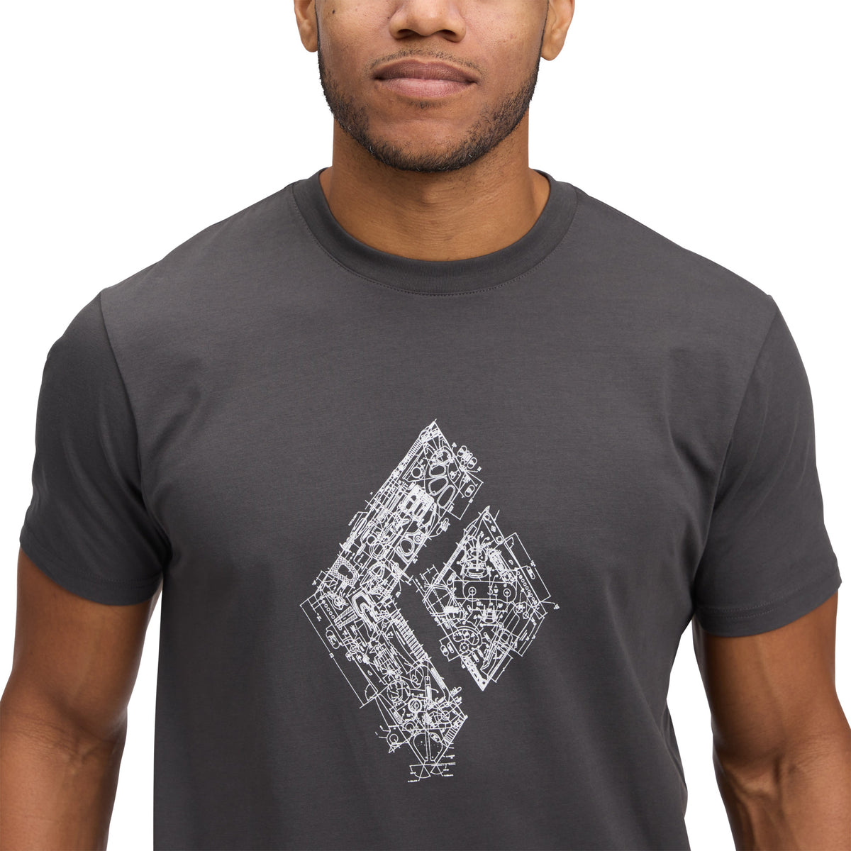 Men's Engineered Diamond Short Sleeve Tee | Black Diamond Signature