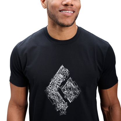 Men's Engineered Diamond Short Sleeve Tee | Black Diamond Signature