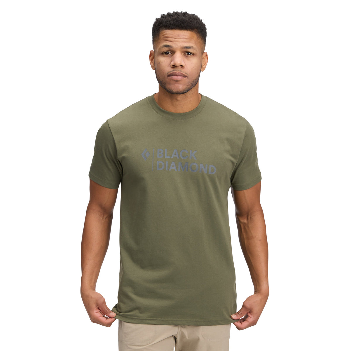 Men's Mini Stacked Short Sleeve Tee | Black Diamond Signature
