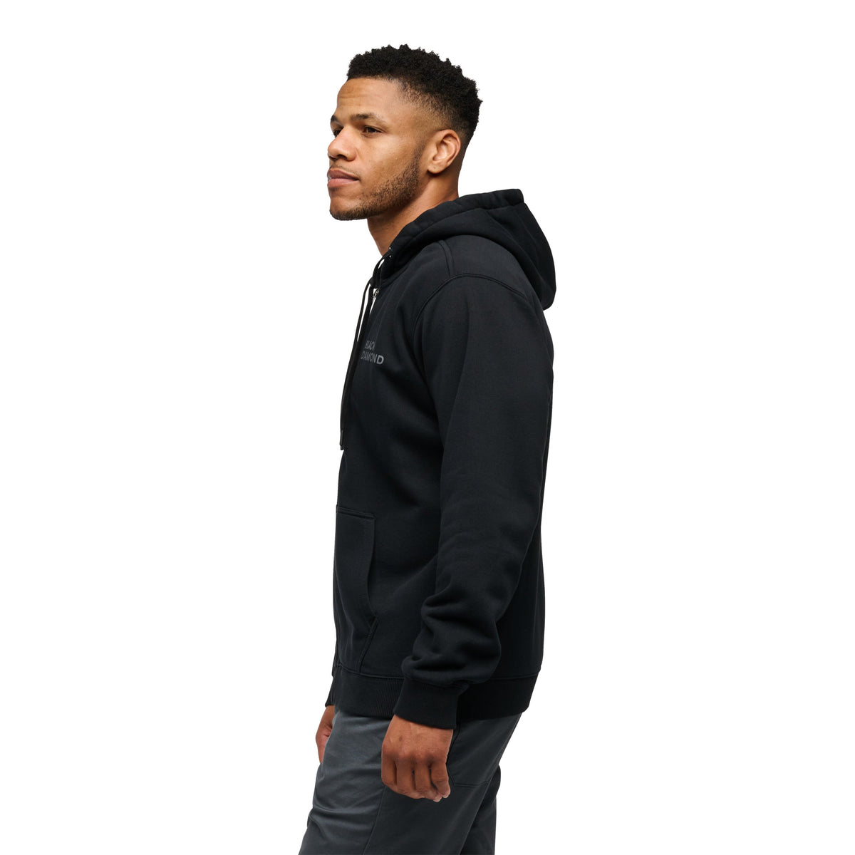 Men's Mini Stacked Full Zip Hoody | Black Diamond Everyday