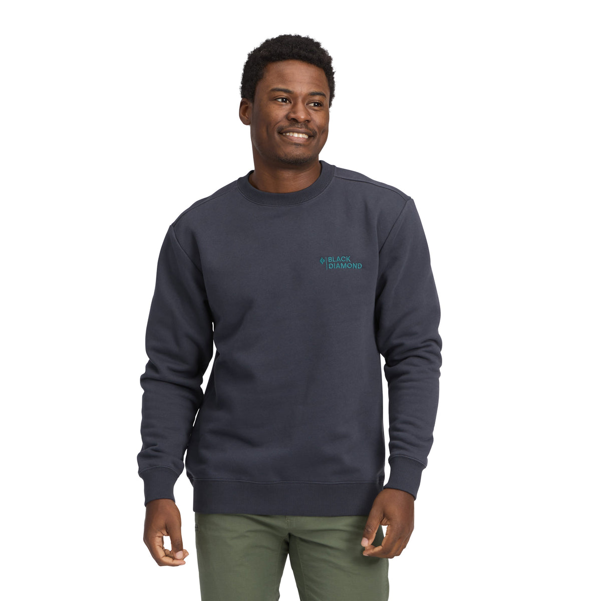 Men's Mini Stacked Crewneck | Black Diamond Best Seller
