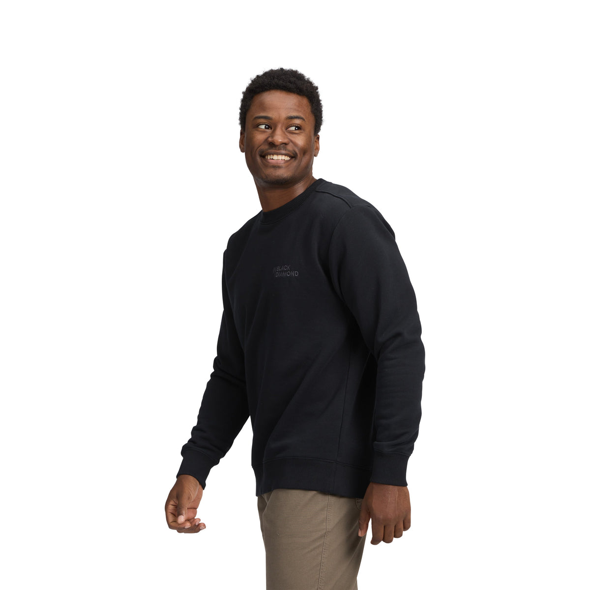 Men's Mini Stacked Crewneck | Black Diamond Best Seller
