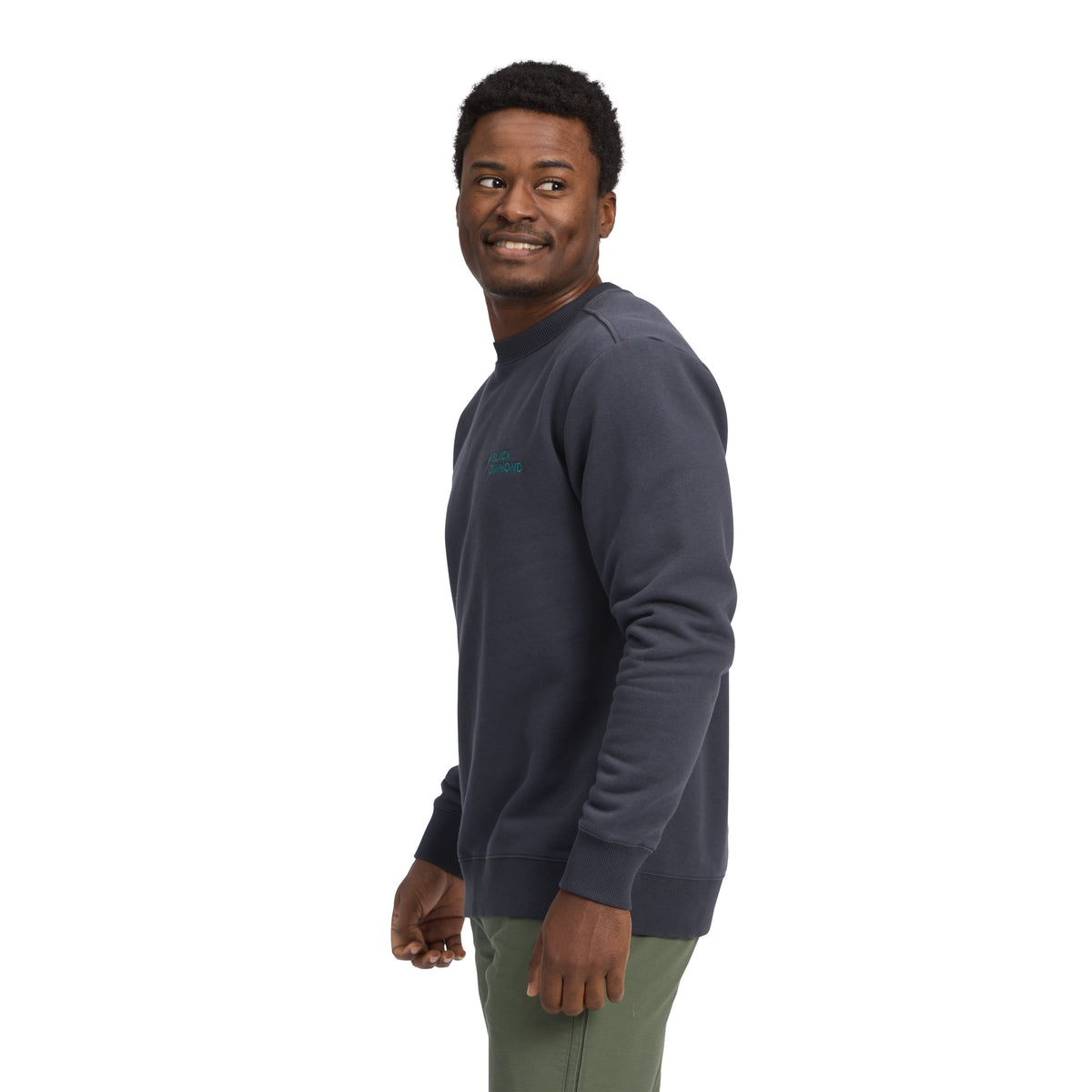 Men's Mini Stacked Crewneck | Black Diamond Best Seller