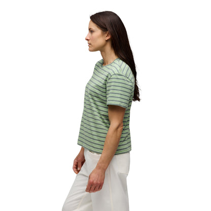 Women's BD Stripe Short Sleeve Tee Long | Black Diamond Classic