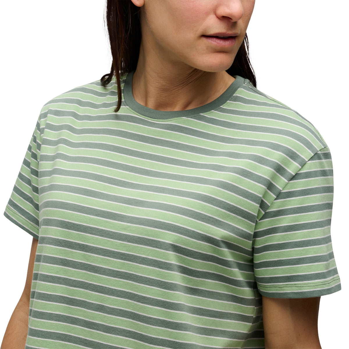 Women's BD Stripe Short Sleeve Tee Long | Black Diamond Classic