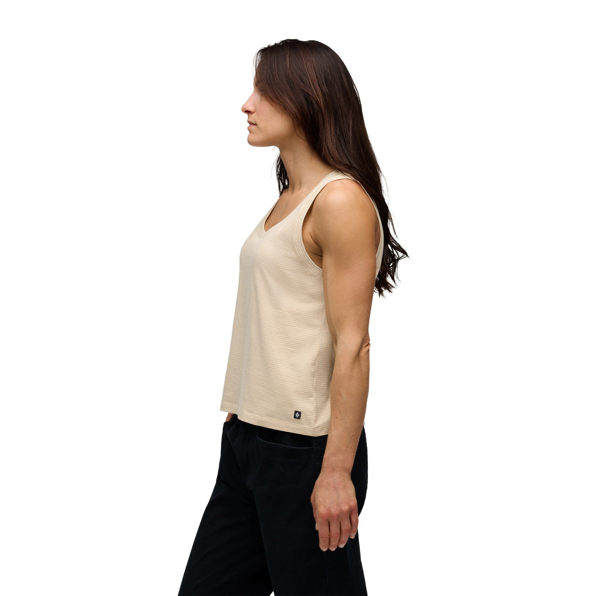 Women's BD Stripe Tank Long | Black Diamond Recommended