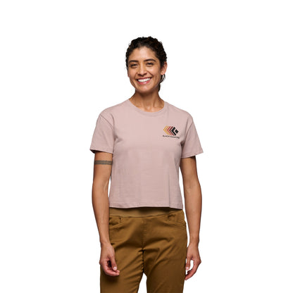 Women's Faded Crop Short Sleeve Tee | Black Diamond Trending
