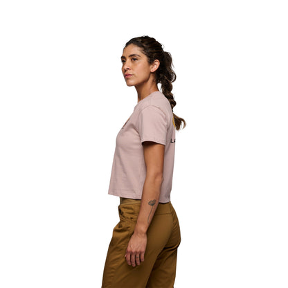 Women's Faded Crop Short Sleeve Tee | Black Diamond Trending