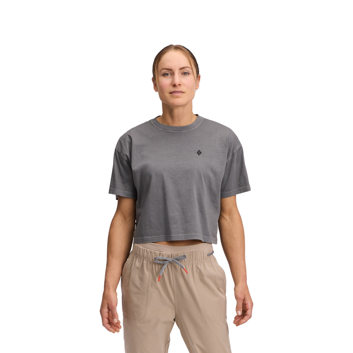 Women's Diamond Crop Short Sleeve Tee | Black Diamond Exclusive