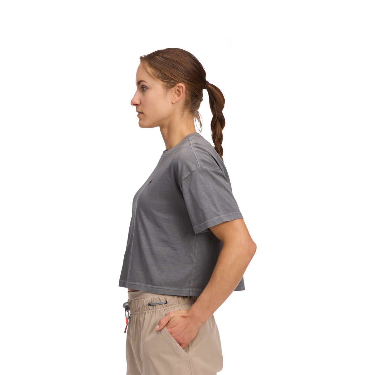 Women's Diamond Crop Short Sleeve Tee | Black Diamond Exclusive