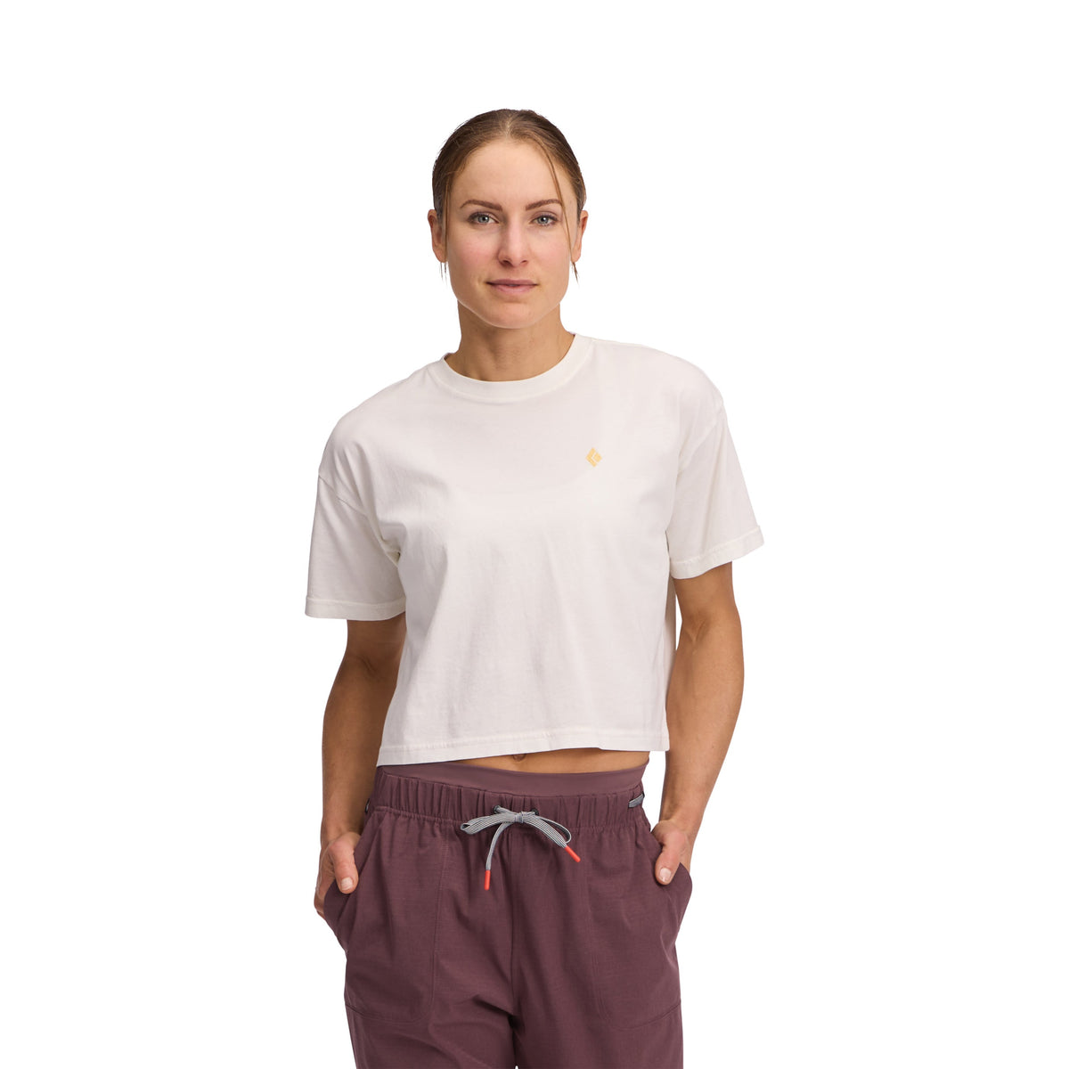 Women's Diamond Crop Short Sleeve Tee | Black Diamond Exclusive