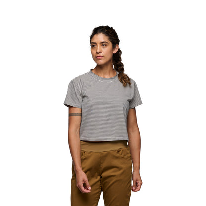 Women's BD Stripe Crop Short Sleeve Tee | Black Diamond Everyday