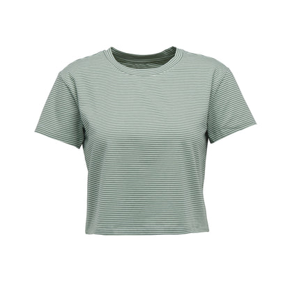 Women's BD Stripe Crop Short Sleeve Tee | Black Diamond Everyday