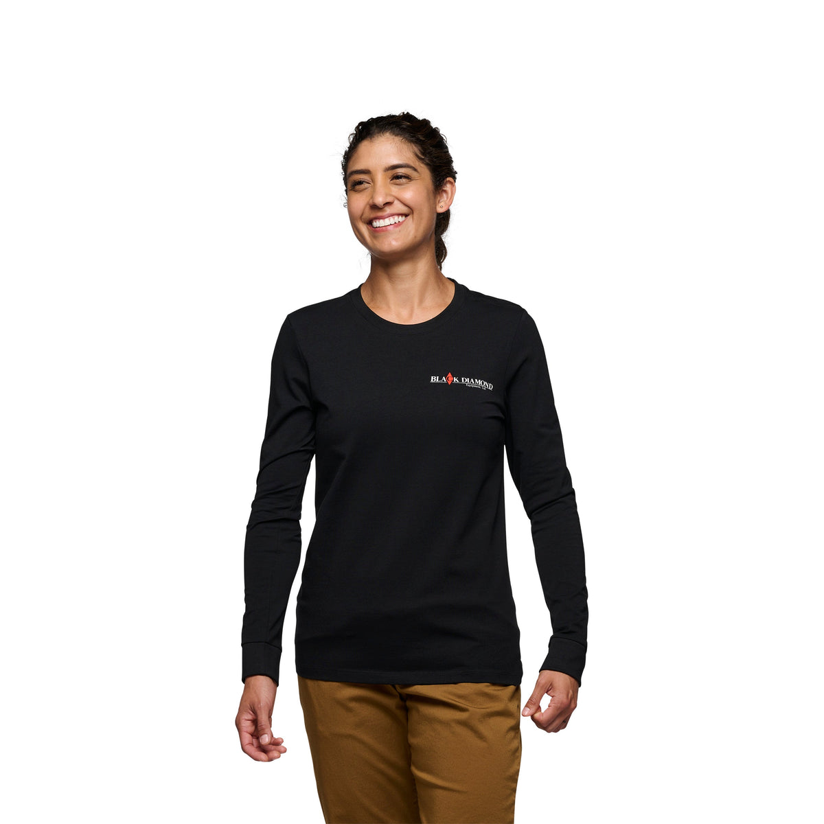 Women's Heritage Wordmark Long Sleeve Tee | Black Diamond Recommended