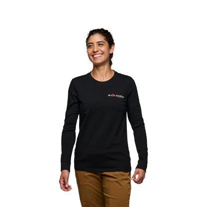 Women's Heritage Wordmark Long Sleeve Tee | Black Diamond Recommended