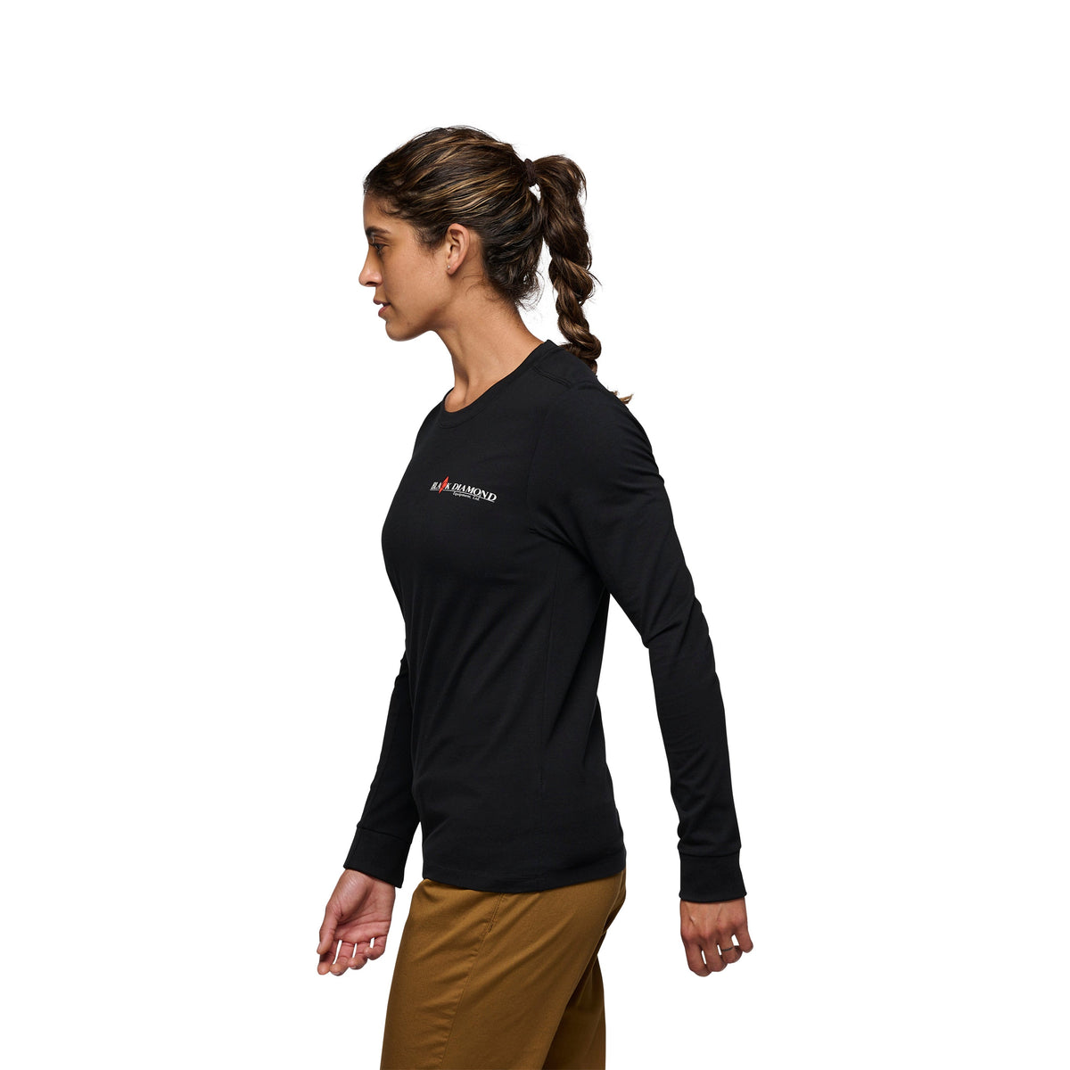 Women's Heritage Wordmark Long Sleeve Tee | Black Diamond Recommended