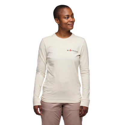 Women's Heritage Wordmark Long Sleeve Tee | Black Diamond Recommended